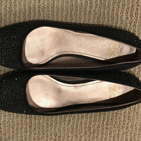 Joan and David rhinestone ballet flats size 7.5 - Picture 1 of 3